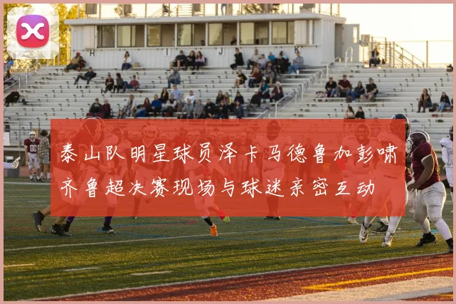 泰山队明星球员泽卡马德鲁加彭啸齐鲁超决赛现场与球迷亲密互动